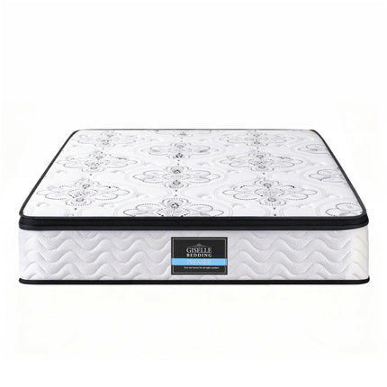 Giselle Bedding King Mattress 30cm Pocket Spring Euro Top Medium Firm Foam.