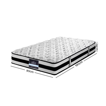 Giselle Bedding 24cm Mattress Super Firm Single.