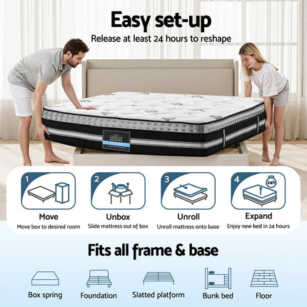 Giselle Bedding 35cm Mattress Cool Gel Memory Foam Queen.