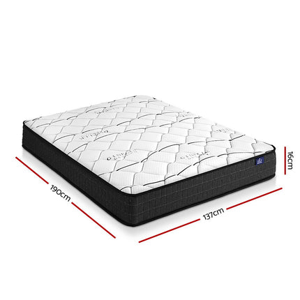 Giselle Bedding 16cm Mattress Medium Firm Double.
