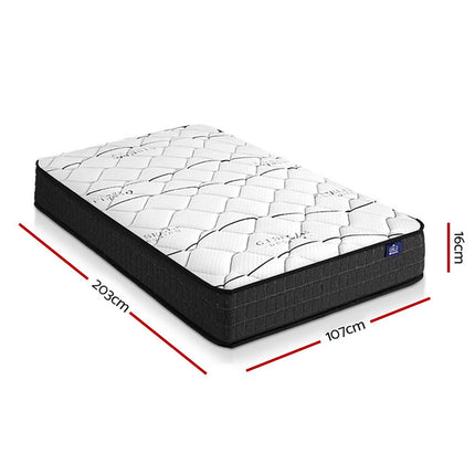Giselle Bedding 16cm Mattress Medium Firm King Single.