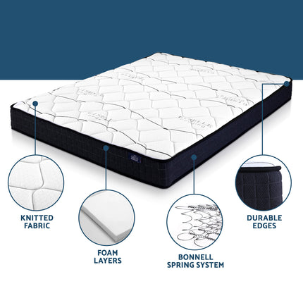 Giselle Bedding 16cm Mattress Medium Firm Queen.