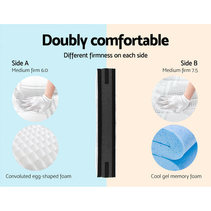 Giselle Bedding 36cm Mattress Cool Gel Memory Foam Single.