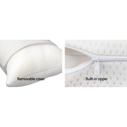 Giselle Bedding Memory Foam Pillow 19cm Thick Twin Pack.