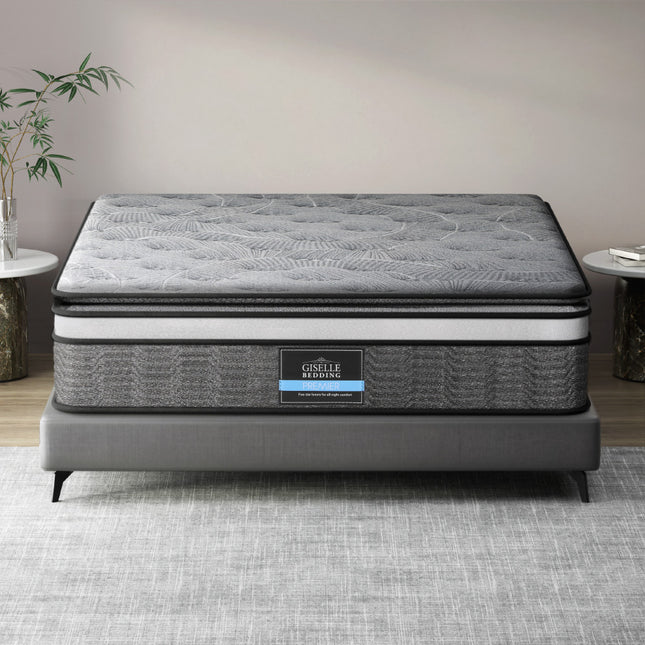 Giselle Bedding 34cm Mattress Double Layer Pocket Spring Queen.