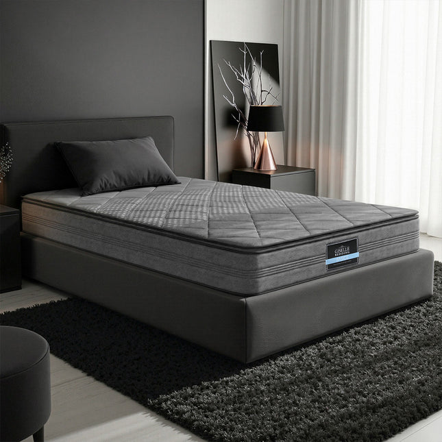 Giselle Bedding 18cm Mattress Pillow Top King Single.