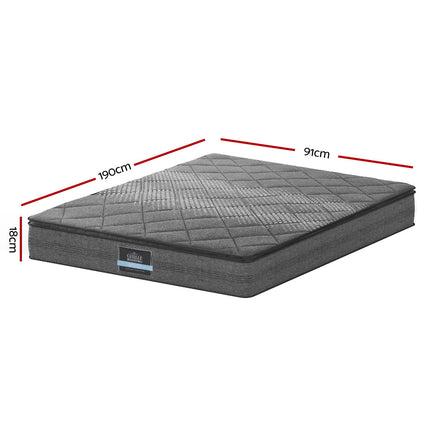 Giselle Bedding 18cm Mattress Pillow Top Single.