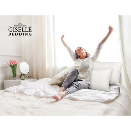 Giselle Bedding Memory Foam Pillow 13cm Thick Twin Pack.