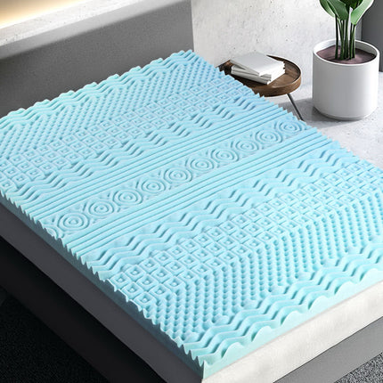 Giselle Bedding Memory Foam Mattress Topper 11-Zone 8cm Single.