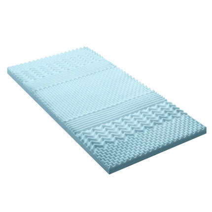 Giselle Bedding 5cm Memory Foam Mattress Topper 7-Zone King Single.