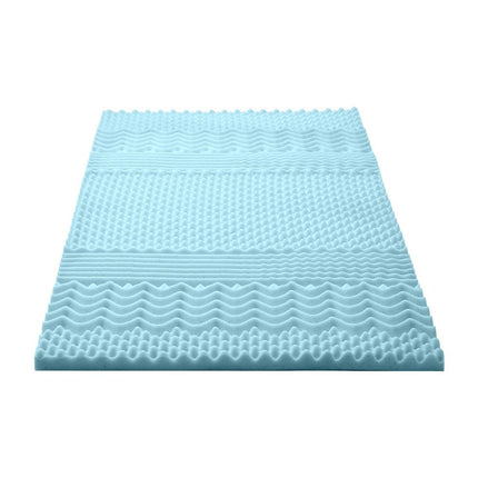 Giselle Bedding 5cm Memory Foam Mattress Topper 7-Zone King Single.