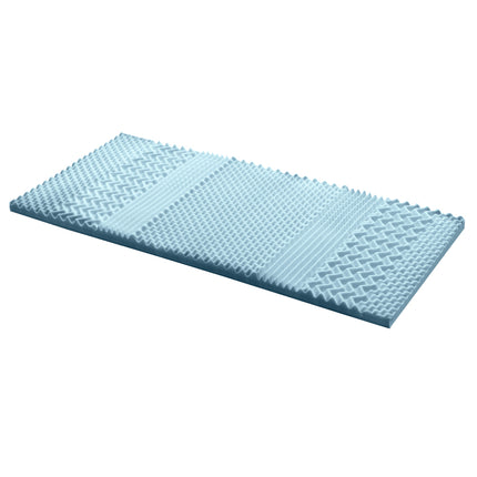 Giselle Bedding Memory Foam Mattress Topper 7-Zone 5cm Single.