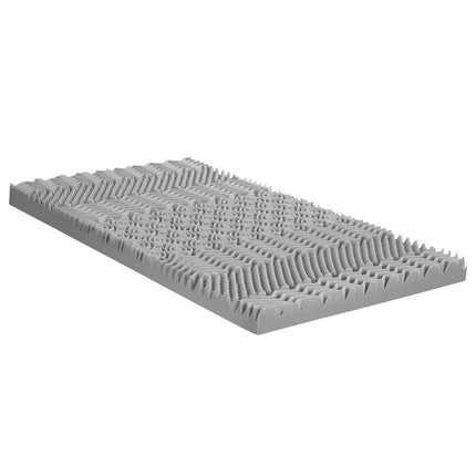Giselle Bedding 8cm Memory Foam Mattress Topper 7-Zone Graphite Single.