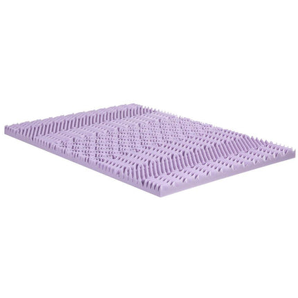 Giselle 8cm Memory Foam Mattress Topper Lavender Infused Bamboo Cover 7-Zone Double.