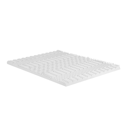 Giselle Bedding Memory Foam Mattress Topper 7-Zone Airflow Pad 8cm Single White.
