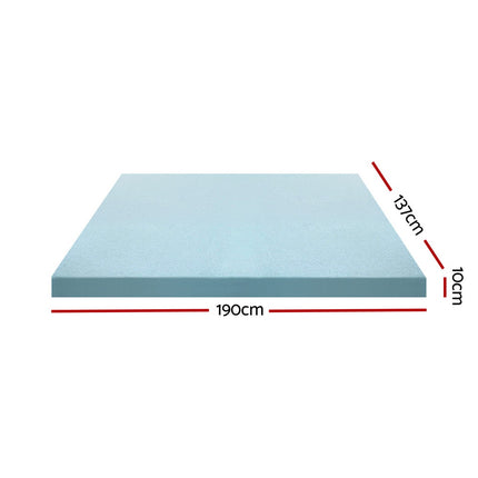 Giselle Bedding Memory Foam Mattress Topper Cool Gel Bed Mat Bamboo 10cm Double.