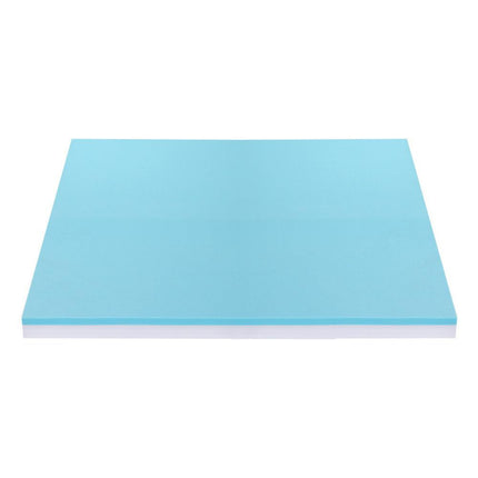 Giselle 8cm Memory Foam Mattress Topper Gel Dual Layer Foam Bamboo Queen.