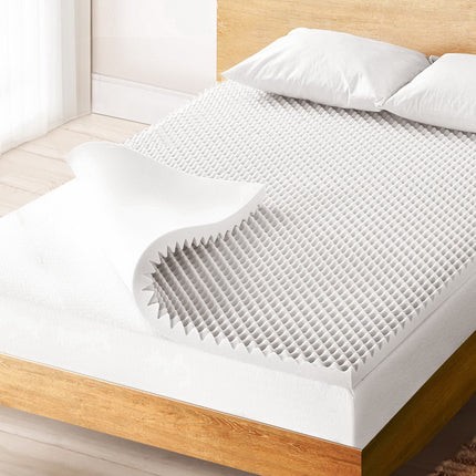 Giselle Bedding Memory Foam Mattress Topper Egg Crate 5cm Single.