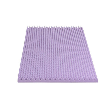 Giselle 5cm Memory Foam Mattress Topper Lavender Infused Egg Crate Pad Mat Single.