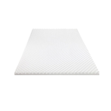 Giselle Bedding Memory Foam Mattress Topper Egg Crate 5cm King Single.