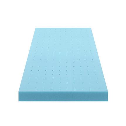 Giselle 12cm Memory Foam Mattress Topper Ventilated Cool Gel Bamboo Cover Single.