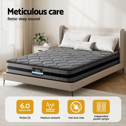 Giselle Bedding 22cm Mattress Medium Firm Double.
