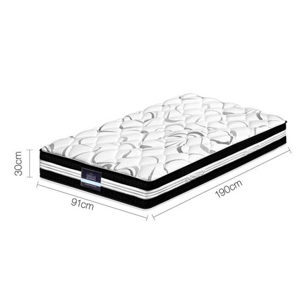 Giselle Bedding 30cm Mattress Medium Firm Single.