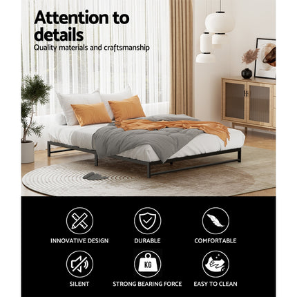 Artiss Bed Frame King Size Metal Bed Frame TINO.