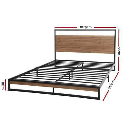 Artiss Bed Frame King Size Metal Bed Frame DANE.