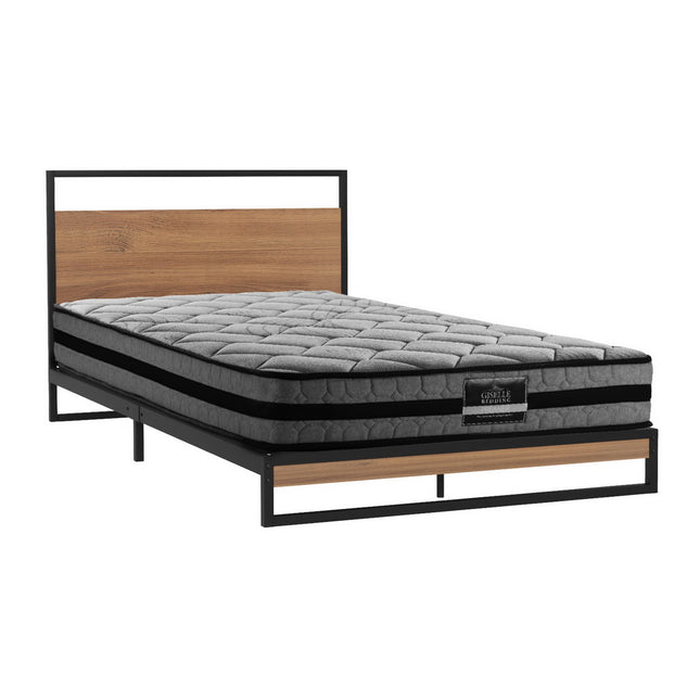 Artiss  Metal Bed Frame King Single Size Beds Platform with Mattress.