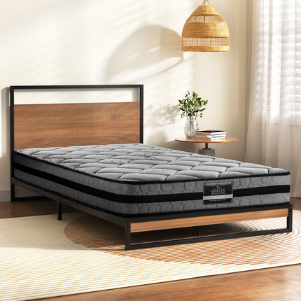 Artiss  Metal Bed Frame King Single Size Beds Platform with Mattress.