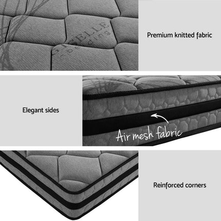Artiss Bed Frame Queen Size Metal Frame DANE with Mattress.