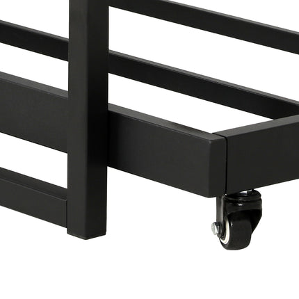 Artiss Bed Frame 2x Single Size Metal Trundle Daybed DEAN.