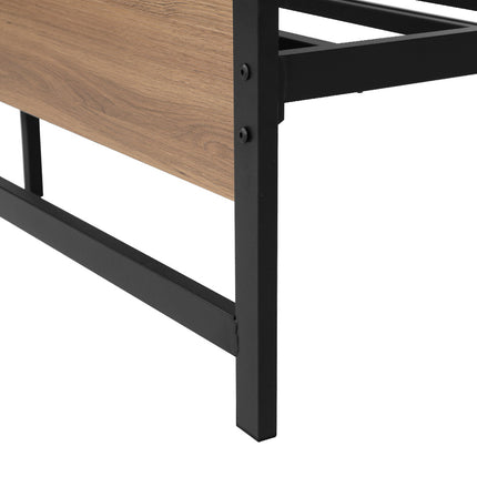 Artiss Bed Frame Queen Size Metal Base Mattress Platform Foundation Black DREW.
