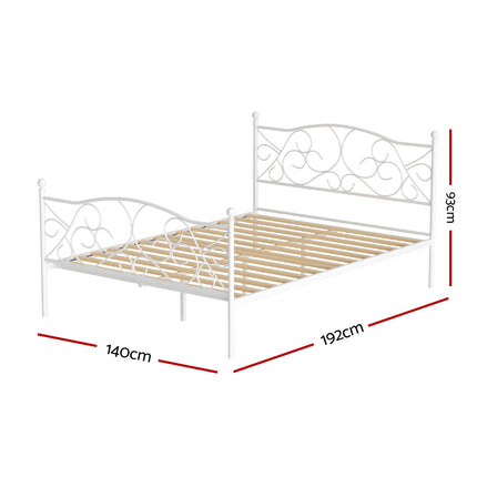 Artiss Bed Frame Double Size Metal Bed Frame GROA.