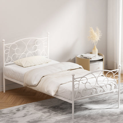 Artiss Bed Frame Single Size Metal Bed Frame GROA.