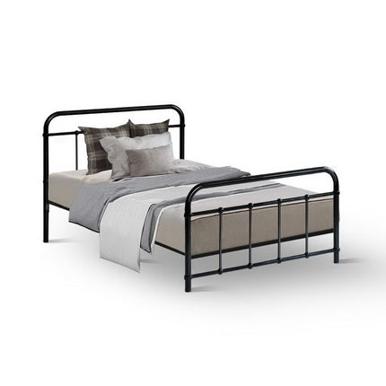 Artiss Bed Frame Metal Bed Frame LEO - Single (Black).