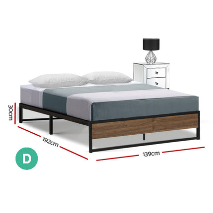 Artiss Bed Frame Metal Bed Frame Bed Base OSLO - Double.