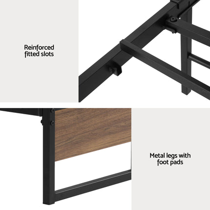 Artiss Bed Frame Metal Frame King Single Bed Base 2 Drawers OSLO.