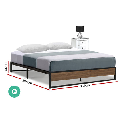 Artiss Bed Frame Metal Bed Frame Bed Base OSLO - Queen.