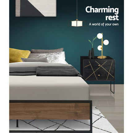 Artiss Bed Frame Metal Bed Frame Bed Base OSLO - Queen.