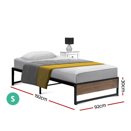 Artiss Bed Frame Metal Bed Frame Bed Base OSLO - Single.