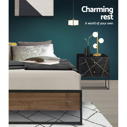 Artiss Bed Frame Metal Bed Frame Bed Base OSLO - Single.