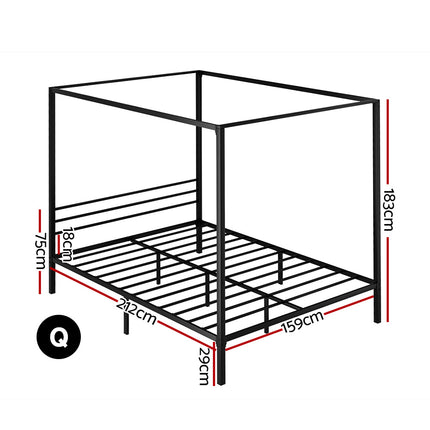 Artiss Bed Frame Queen Size Metal Bed Frame POCHY.