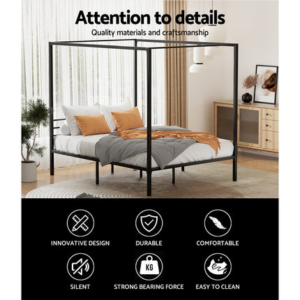 Artiss Bed Frame Queen Size Metal Bed Frame POCHY.
