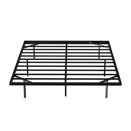 Artiss Double Bed Frame,Floating Metal Bed Frame with Smart LED Lights - Sturdy Metal Platform Bed Base, Silent Design, Tool-Free Assembly, 300KG Capacity for Home/Hotel/Master Bedroom.