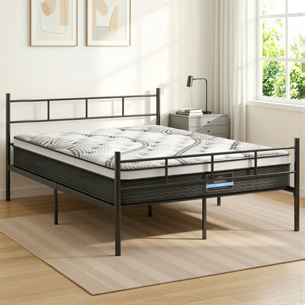 Artiss Bed Frame Double Metal Bed Frames SOL with Mattress.