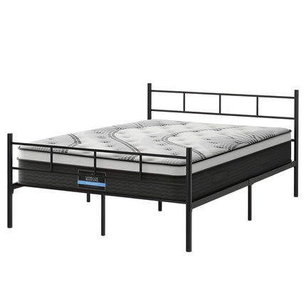 Artiss Bed Frame Double Metal Bed Frames SOL with Mattress.