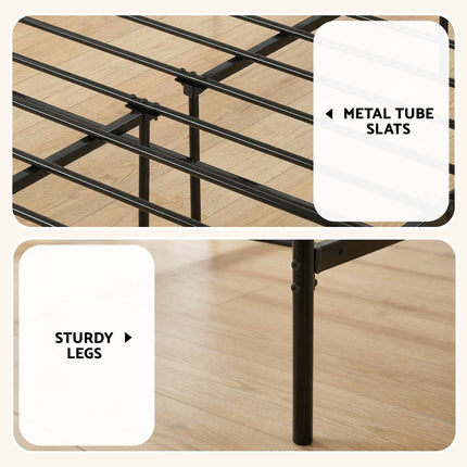 Artiss Bed Frame Double Metal Bed Frames SOL with Mattress.