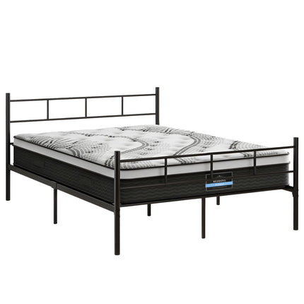 Artiss Bed Frame Double Metal Bed Frames SOL with Mattress.